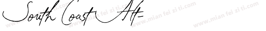 South Coast Alt字体转换